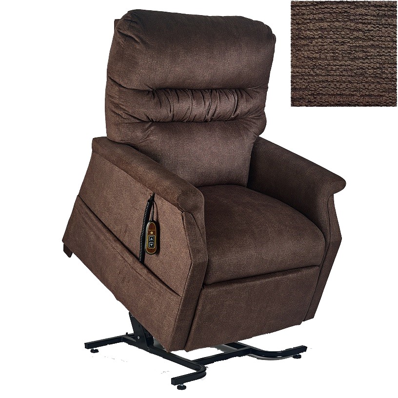 Monarch PR-355 3-Position Lift Chair Recliner By Golden Technologies Luxe NEW Chocolate Fabric Medium