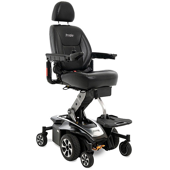 Jazzy Air 2 Extended Range Power Chair - Black Pearl Matte Color - By Pride Mobility