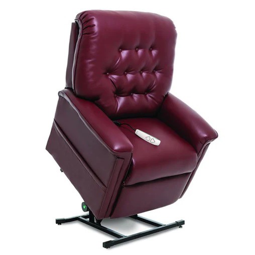 Heritage LC-358 Lift Chair - Ultraleather Garnet Fabric - By Pride Mobility