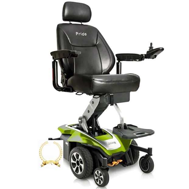 Jazzy Air 2 Extended Range Power Chair - Juniper Green Color - By Pride Mobility