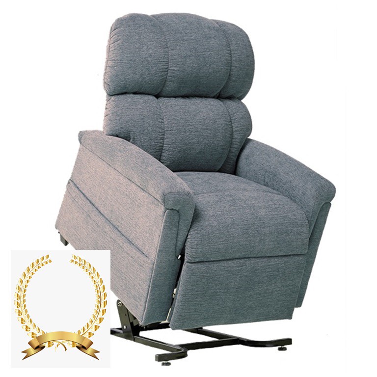 Comforter PR-535 Luxe Edition Lift Chair Recliner By Golden Technologies Luxe Steel Fabric 