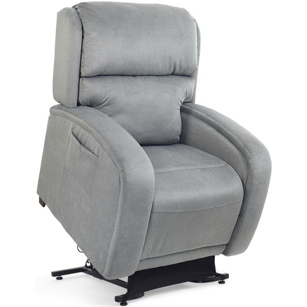 EZ Sleeper PR-735 with Maxicomfort Lift Chair Recliner By Golden Technologies Porto Sterling Fabric 