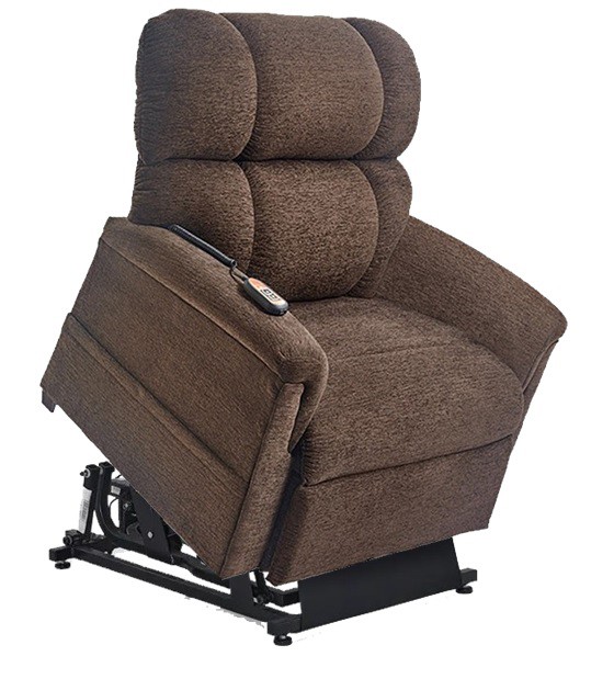 PR-545 MaxiComfort with Twilight Lift Chair Recliner By Golden Technologies Luxe Chocolate Fabric