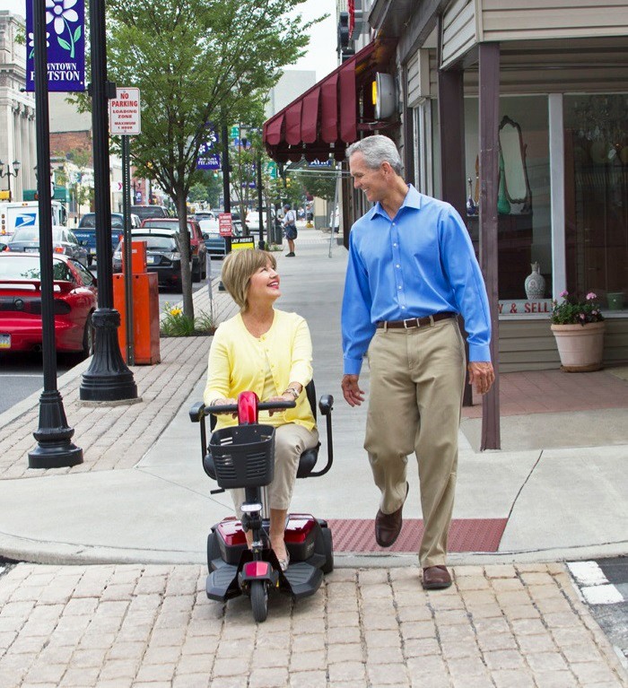 Go-Go LX with CTS Suspension - 3-Wheel Travel Scooter - On-the-Go Lifestyle