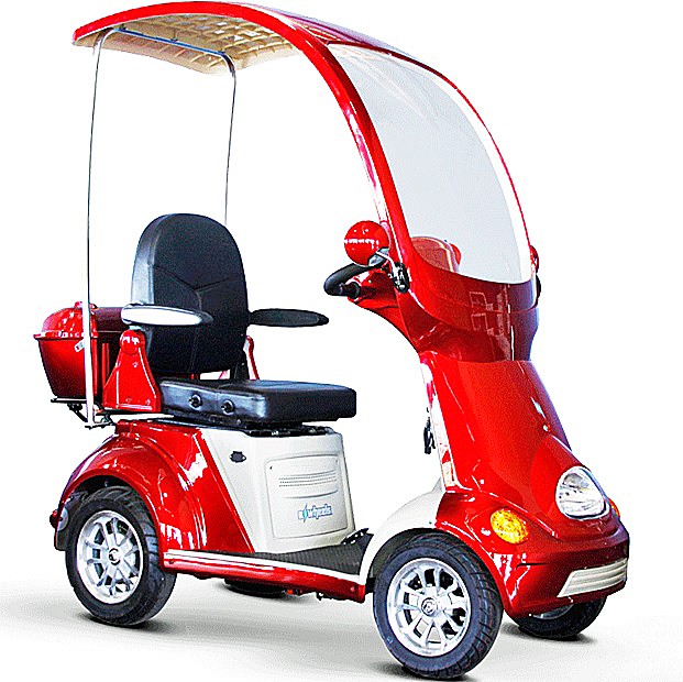 EW-54 Coupe 4-Wheel Scooter with Hard-Top Canopy