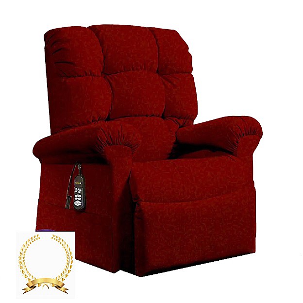 Cloud PR515 Luxe With MaxiComfort Lift Chair - With Twilight Tilt Technology - Luxe Ruby Fabric - By Golden Technologies