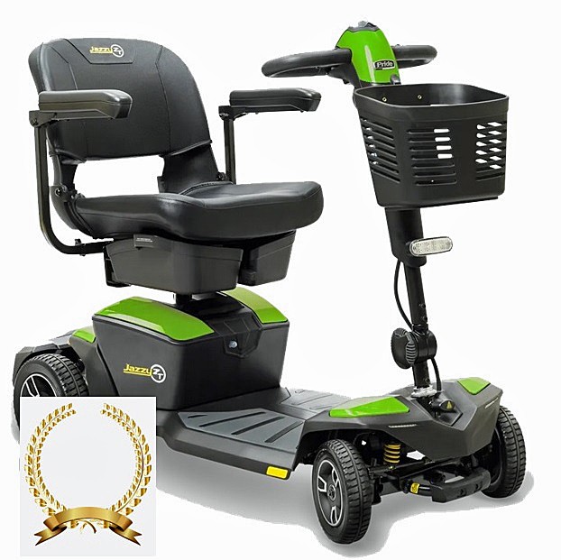 Zero Turn 8 - 4-Wheel Travel Scooter - Green Color - By Pride Mobility