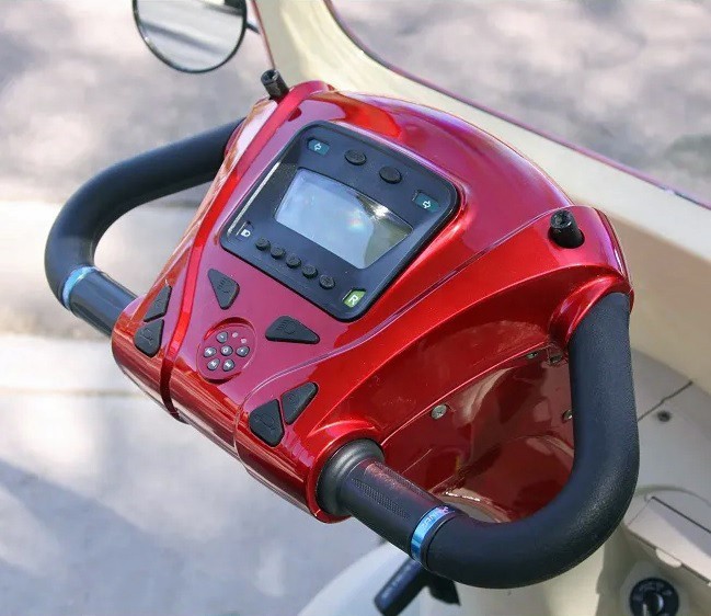 EW-54 Coupe Recreational Scooter - Delta Tiller Digital Dashboard