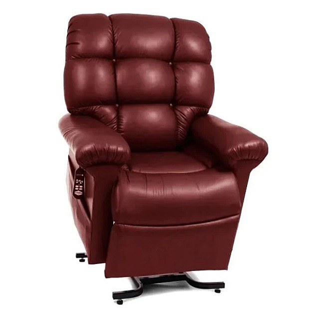 Select Comfort Model SCZ Lift Chair With Heat And Massage - Brisa® Beet Root Fabric - By Golden Technologies