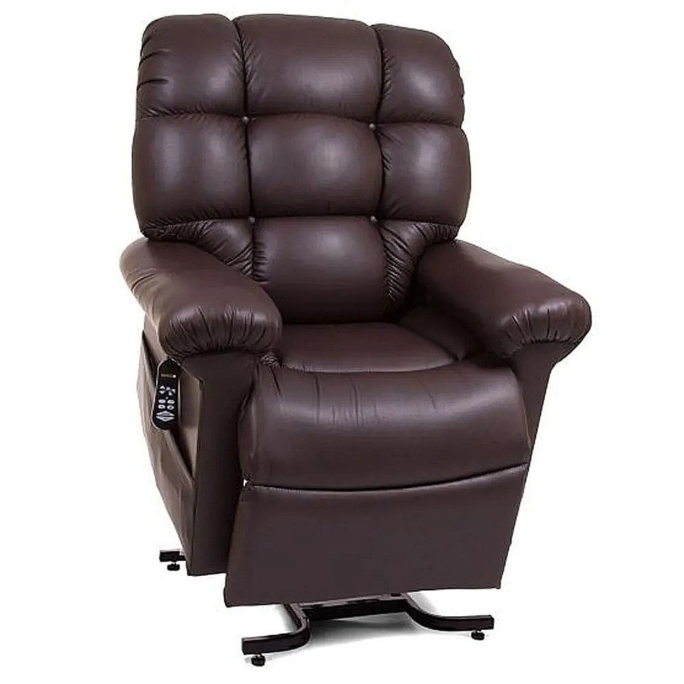 Select Comfort Two-Zone Model SCZ with Heat and Massage Lift Chair Recliner By Golden Technologies Brisa Coffee Bean Fabric