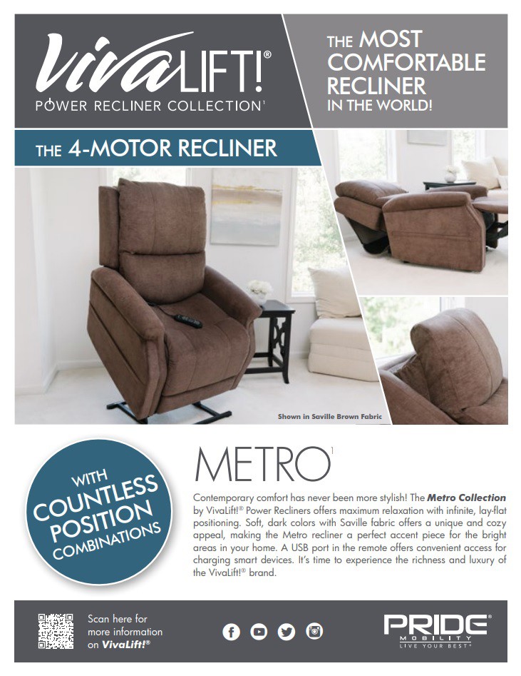 VivaLift! Metro Power Recliner Brochure