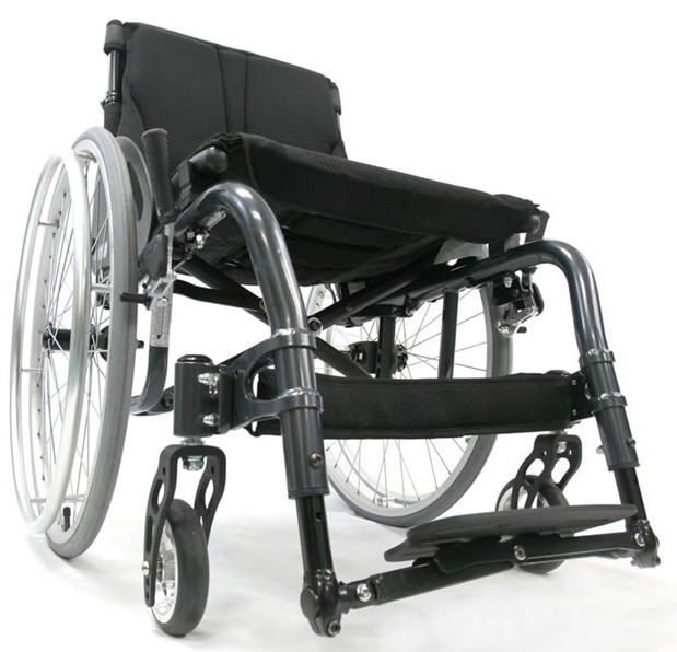 S-ERGO ATX Aluminum Ultra Lightweight Wheelchair 16" x 16" Frame Diamond Black