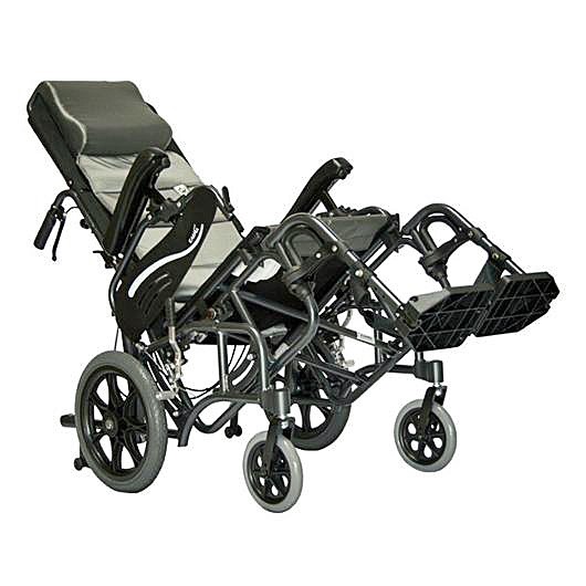 Foldable Aluminum Tilt-in-Space VIP-515-TP Wheelchair 18" Seat 