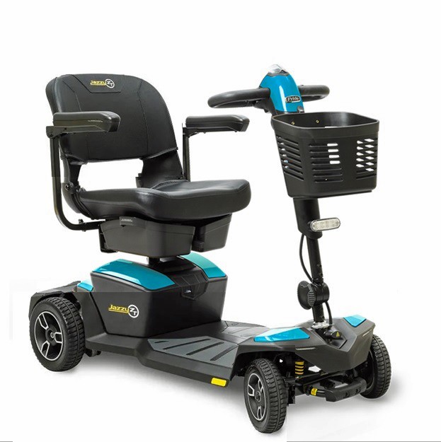 Zero Turn 8 - 4-Wheel Travel Scooter - Bermuda Blue  Color - By Pride Mobility