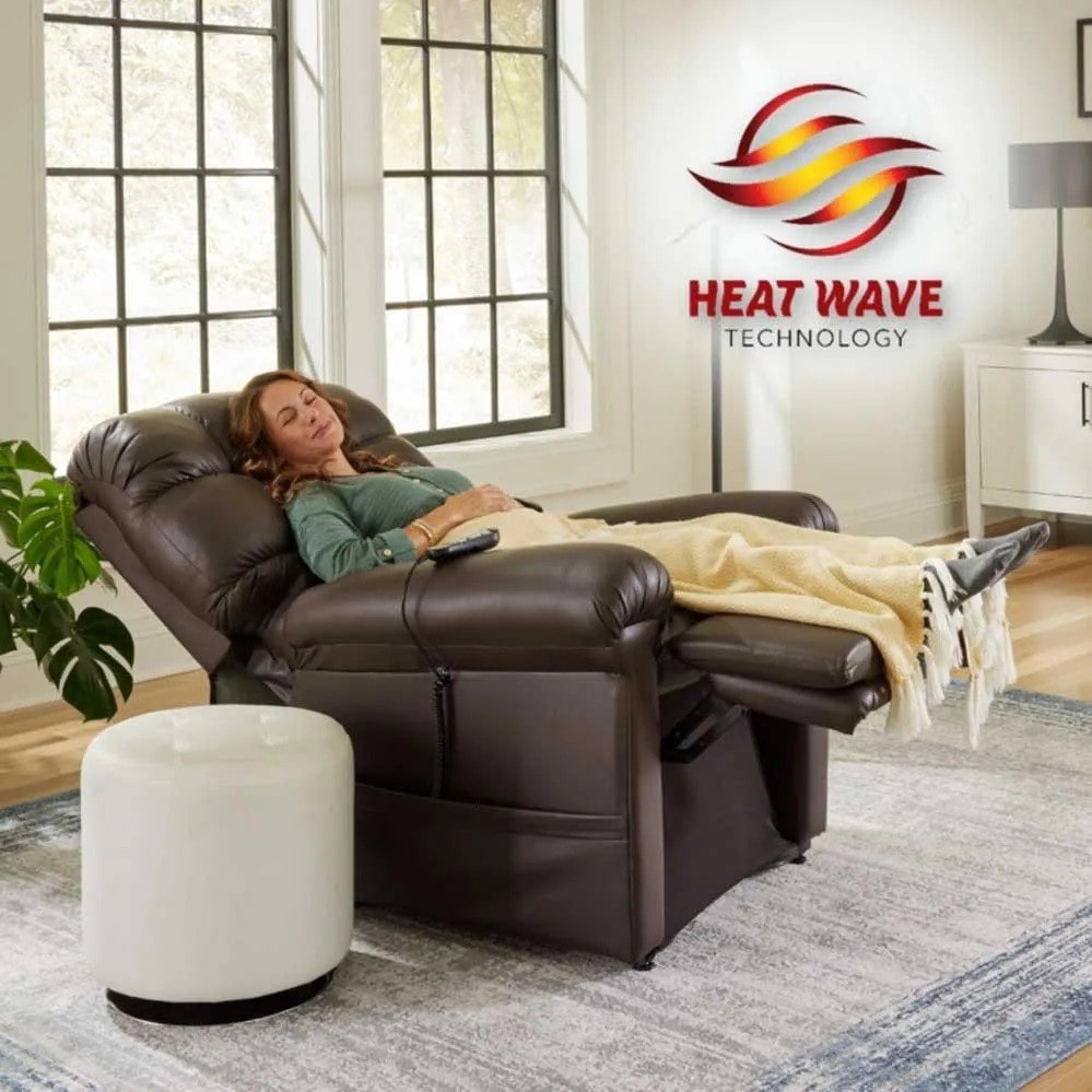 Cloud PR510 Lift Chair With HeatWave™ Infrared Heat Therapy
With MaxiComfort - By Golden Technologies. Shown in Brisa® Coffee Bean Fabric.