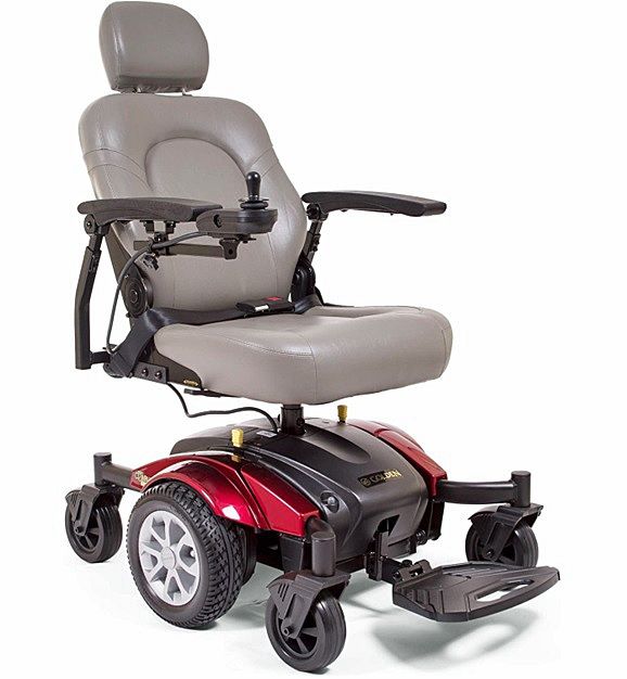 Golden Compass™ Sport Power Chair - GP605 - Red