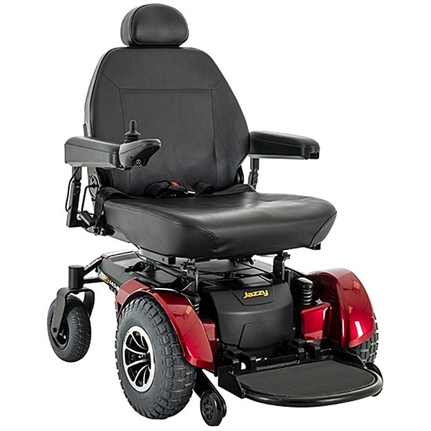 Jazzy 1450 Power Chair - Jazzy 1450 - 24" x 22" Seat - Candy Apple Red