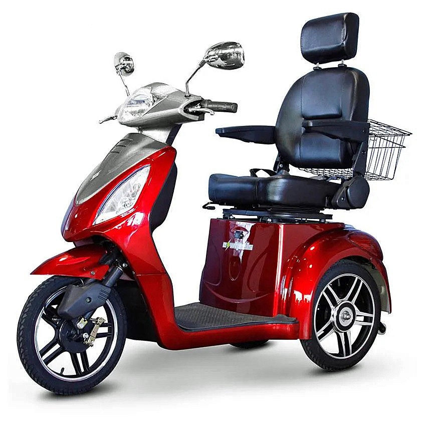 EW-36 and EW-36 Elite Recreational Scooter - Red /Silver Panel Color - By EWheels