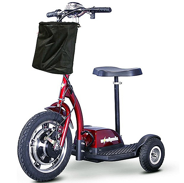 Ewheels EW-18 3-Wheel Stand-N-Ride Scooter Color: Red