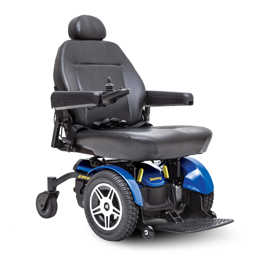 Jazzy Elite 14 Power Chair Model 14-2S-C, 14-C Full Size Power Chair Wheelchair By Pride Mobility With Captain Seat