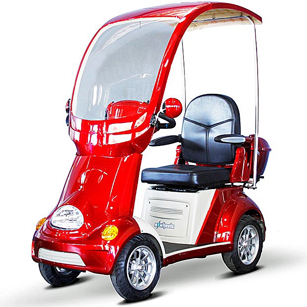 EW-54 Coupe 4-Wheel Recreational Scooter - Red