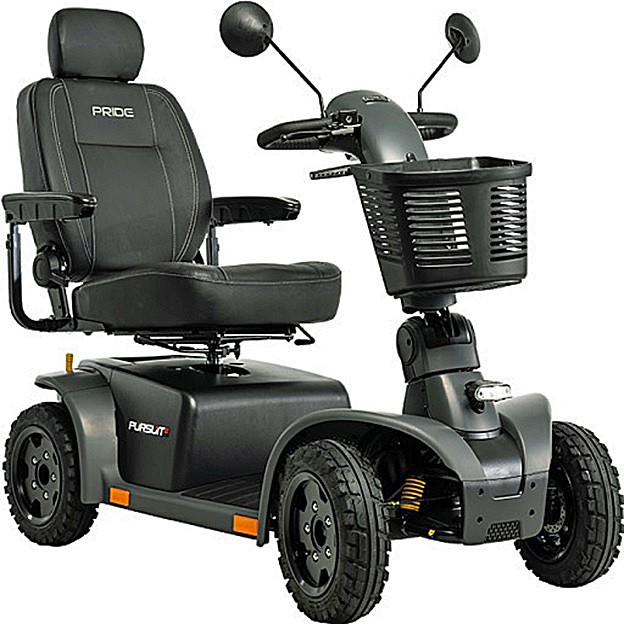 Pursuit®2 - 4-Wheel Scooter - Gray (Matte) Color - By Pride Mobility