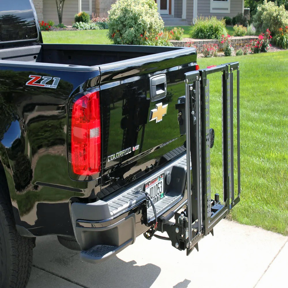 Bruno Out-Sider® Exterior Platform Lift - Vehicle Outside Power Scooter Lift on Pickup Truck - Powered Electric Vehicle Carrier by Bruno