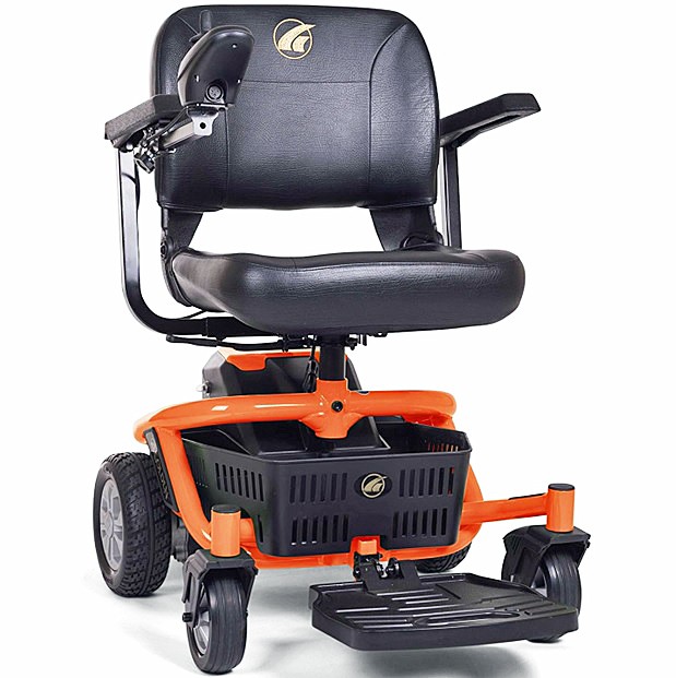 LiteRider Envy Power Chair 17" Stadium Seat - GP162 - Solar Flare Orange