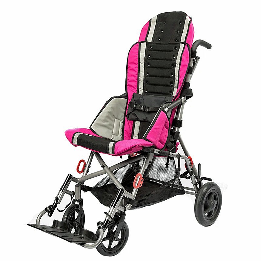 Trotter® Mobility Chair - Punch Buggy Pink Color - Shown with Transit Kit - By Inspired by Drive