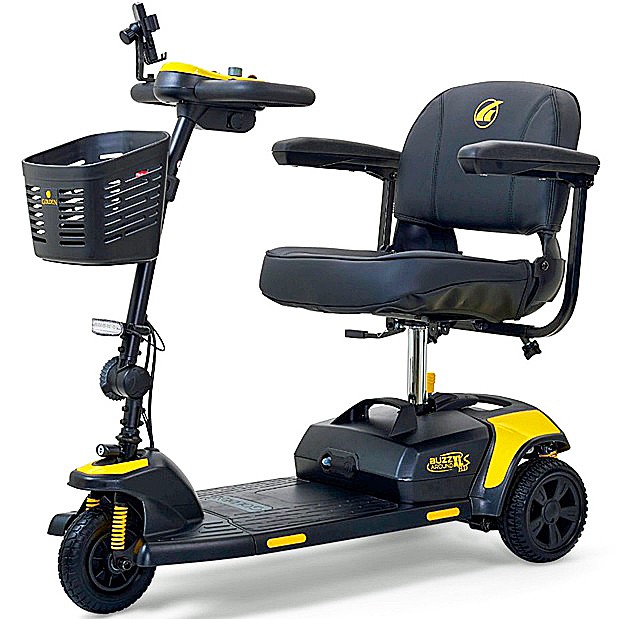 Buzzaround XLS-HD 3-Wheel Scooter w/ Comfort Spring Suspension GB121B-SHZ Color: Canary Yellow