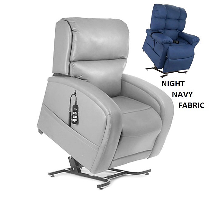 EZ Sleeper PR761 Lift Chair with Twilight Tilt Technology - Brisa Night Navy Fabric - By Golden Technologies