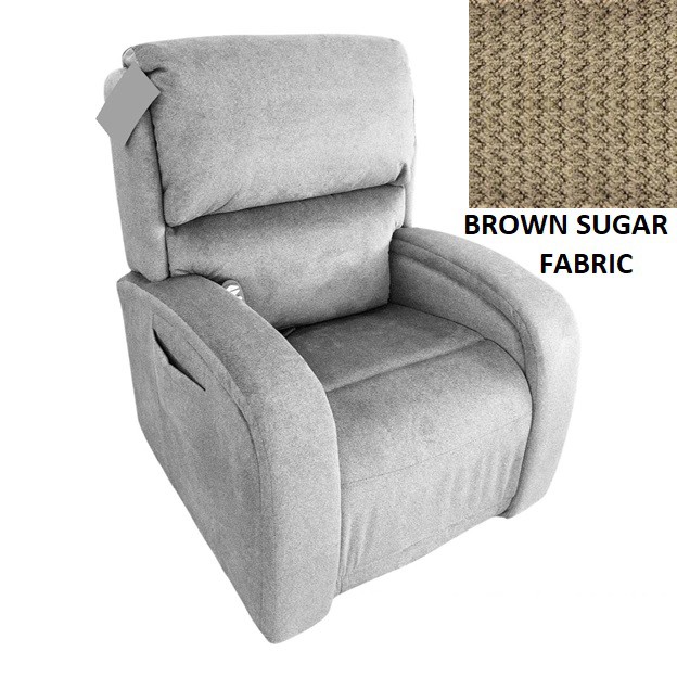 EZ Sleeper PR735 With Maxicomfort Lift Chair - Ashworth Brown Sugar Fabric - By Golden Technologies