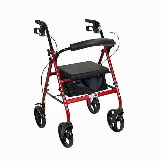 Aluminum Rollator Small to Tall Size w/7.5" Casters R728 Rolling Walker 