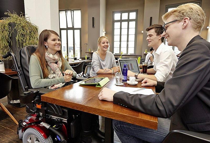 University Students Enjoying Time Together