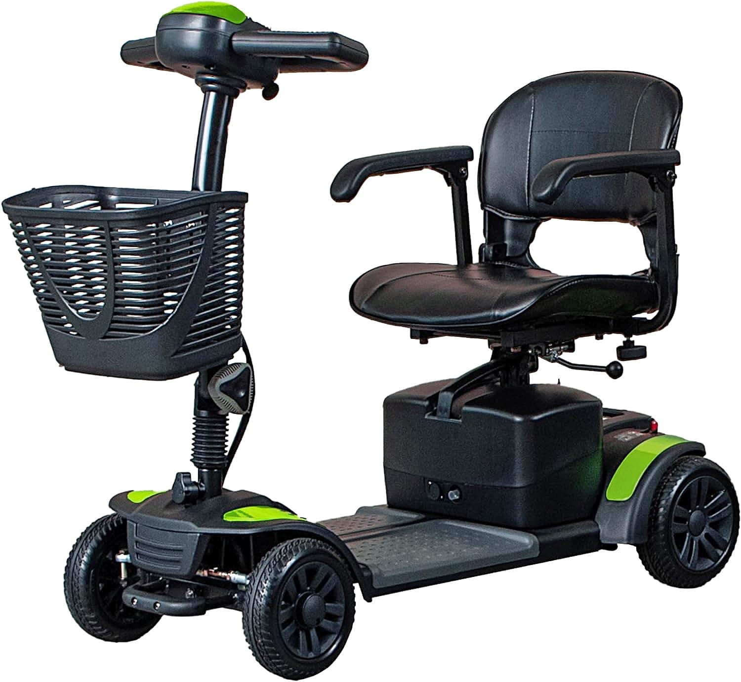 Spitfire Pro SE 4W 4-Wheel Extended Range Travel Portable Scooter Green