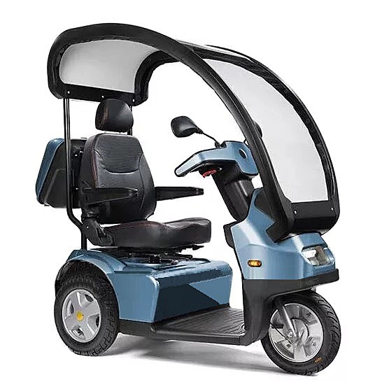 Afiscooter S / S3 - Dual Seat - 3-Wheel Recreational Scooter - Blue Color - By Afikim