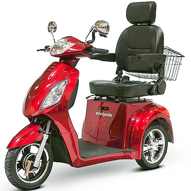 EWheels EW-36 3-Wheel Mobility Scooter - Red