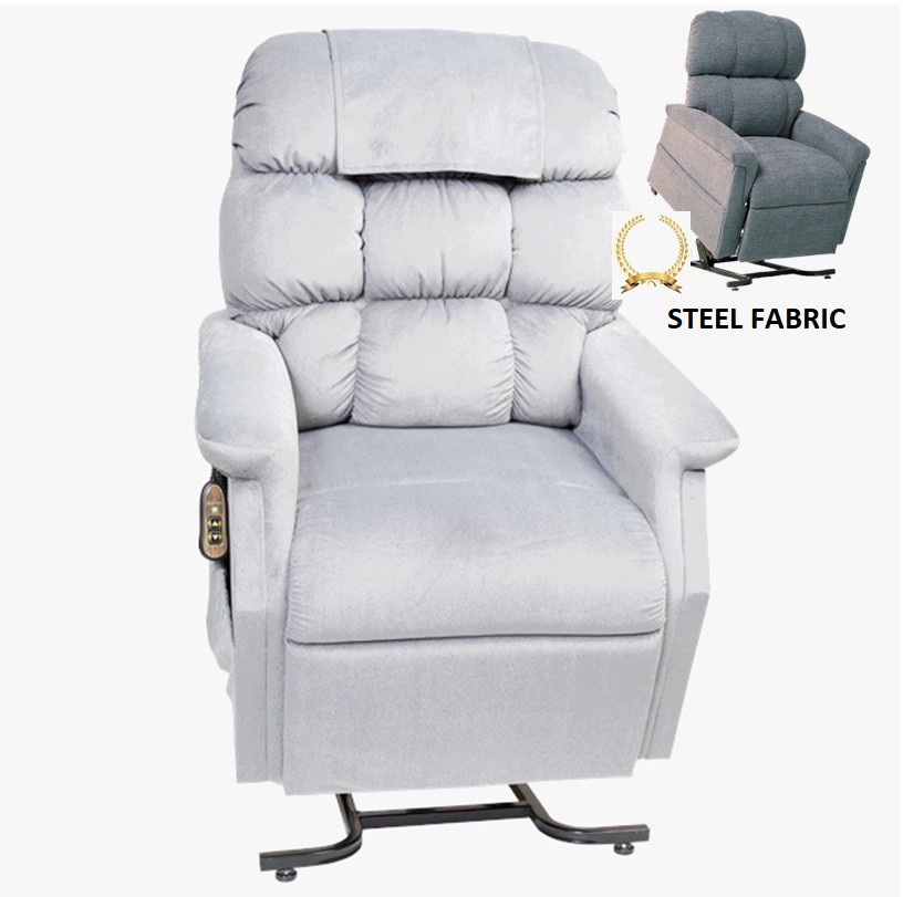 Cambridge PR401 Lift Chair - Luxe Steel Fabric - By Golden Technologies