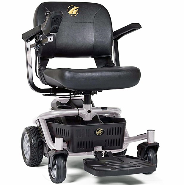 LiteRider Envy Power Chair 17" Stadium Seat - GP162 - Satin Silver