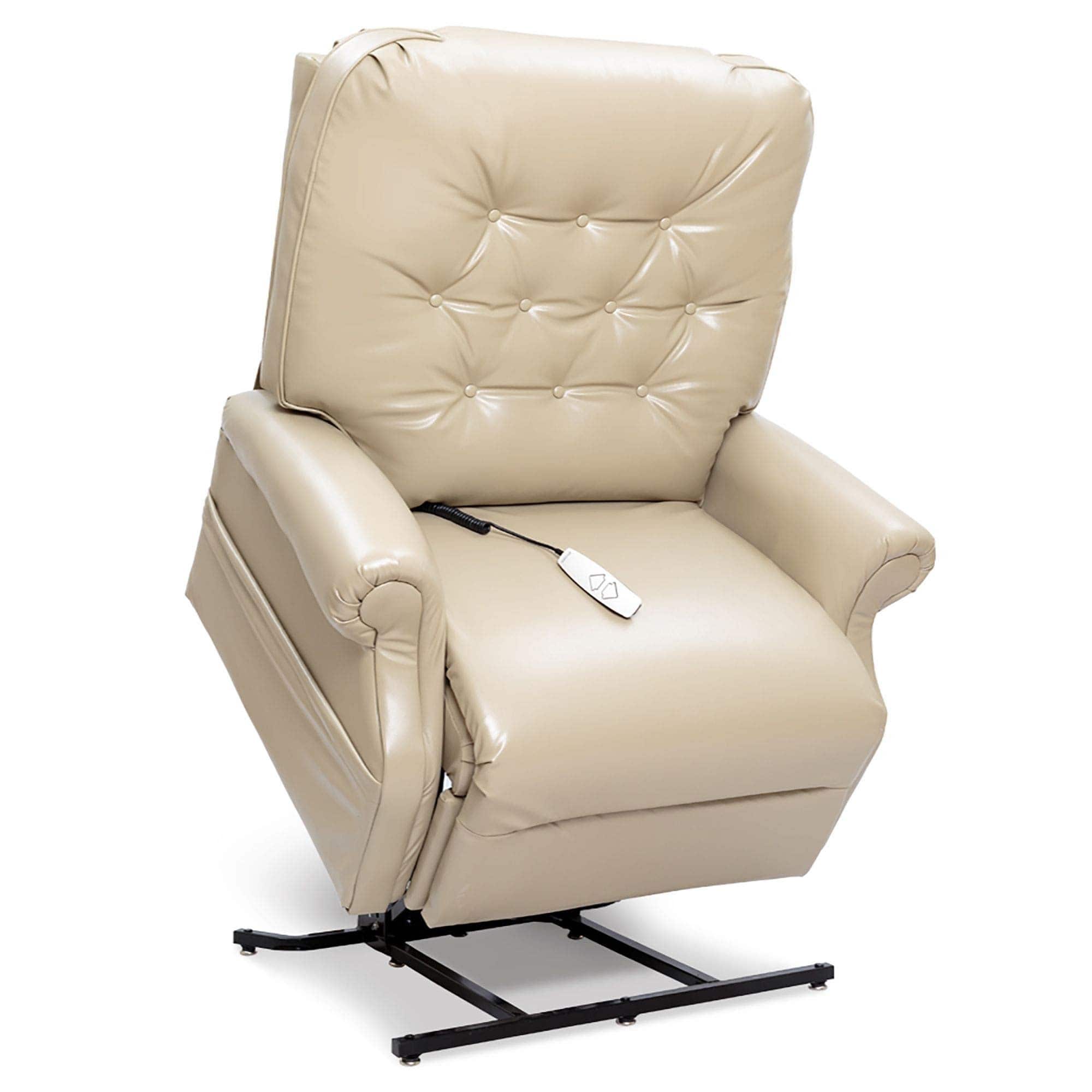 Heritage LC-358 Lift Chair - Lexis Faux Leather Mushroom Fabric - By Pride Mobility