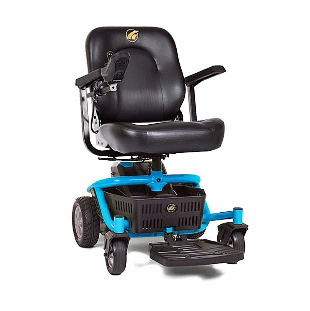 LiteRider Envy Power Chair - Ocean Blue Color - 17" Premium Seat - By Golden Technologies