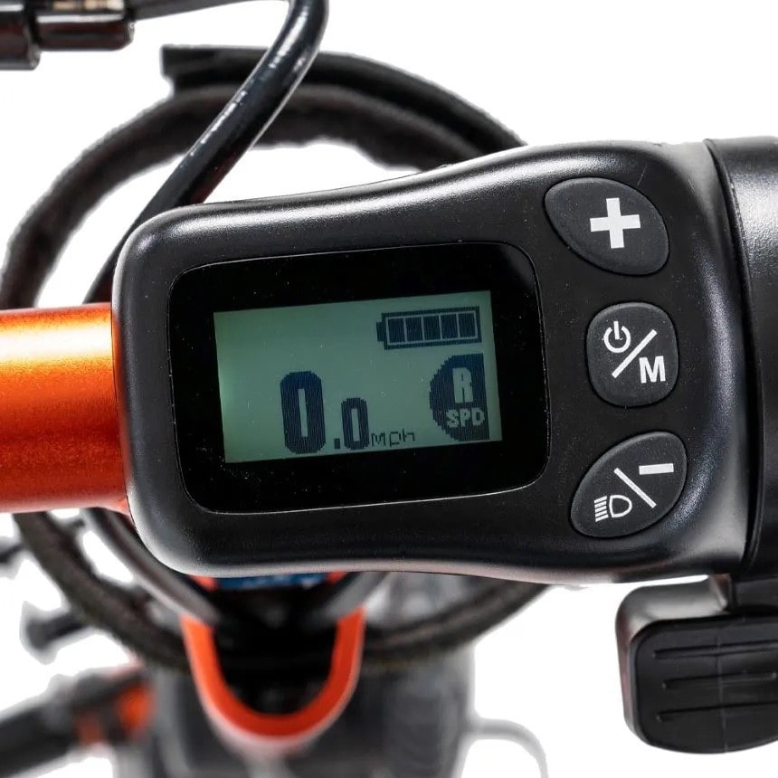 iRide®2 - 3-Wheel Folding Scooter - Digital LCD Display With Odometer and Battery Gauge