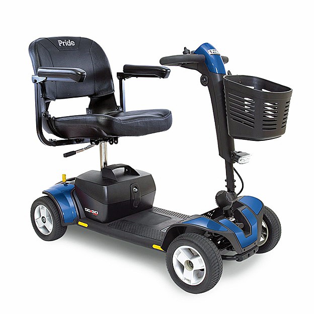 Go-Go Sport 4-Wheel Travel Scooter - Blue Color - By Pride Mobility