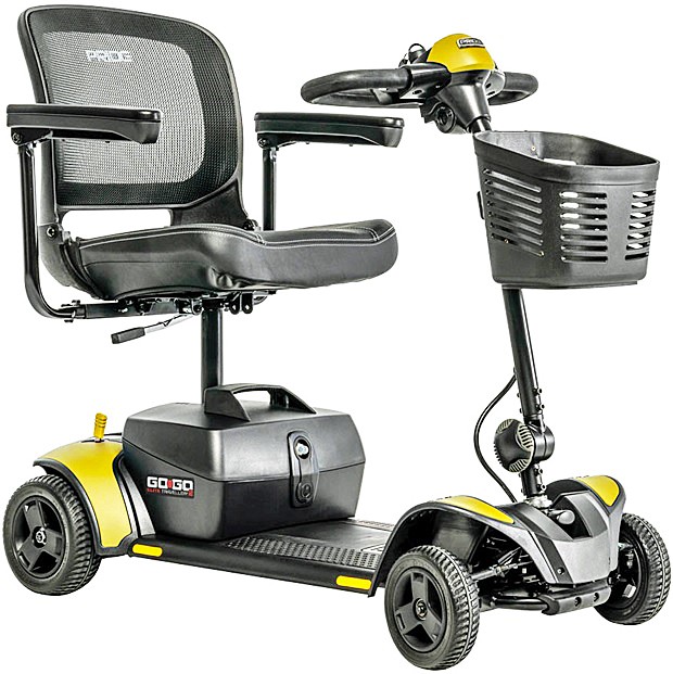 Go-Go® Elite Traveller® 2 - 4-Wheel Scooter With iTurn Technology - Chell-o Color - By Pride Mobility