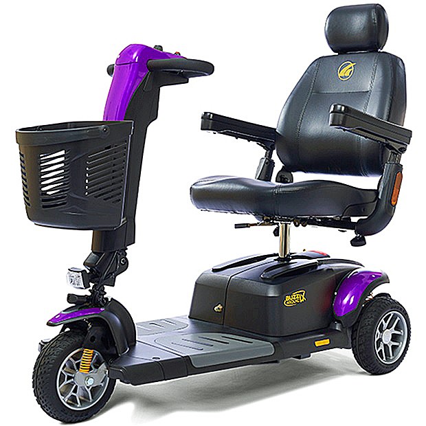 BuzzAround LX Luxury 3-Wheel Scooter Color: Grape