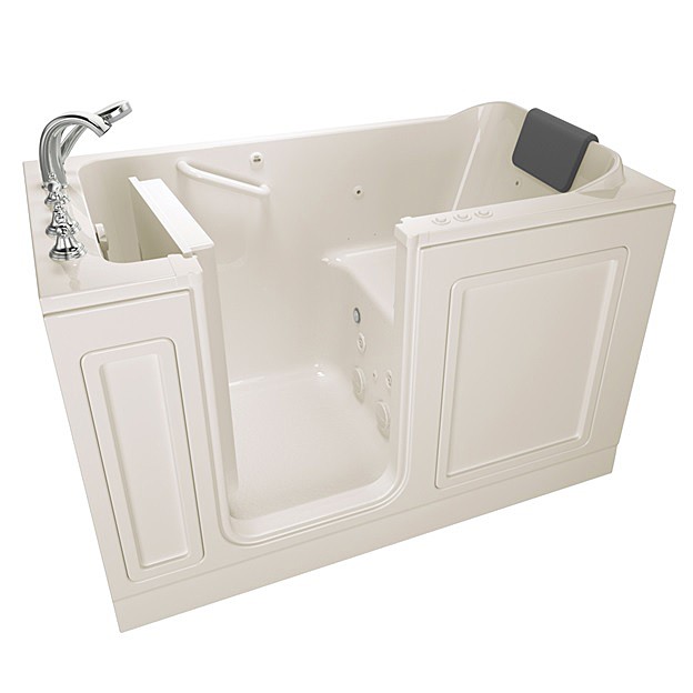 American Standard Luxury Series 3260.219.CLL Walk-In Bath With Faucet - Combination Whirlpool and Air Spa - 32" X 60" Walk-In Bath - Model 3260.219.CLL - Left