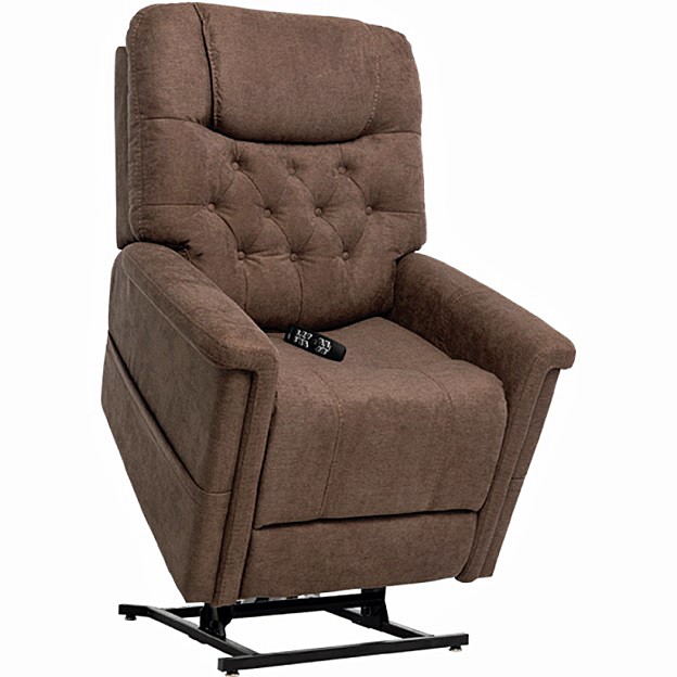 VivaLift! Legacy 2 Lift Chair Recliner By Pride Mobility Saville Brown Fabric Medium   