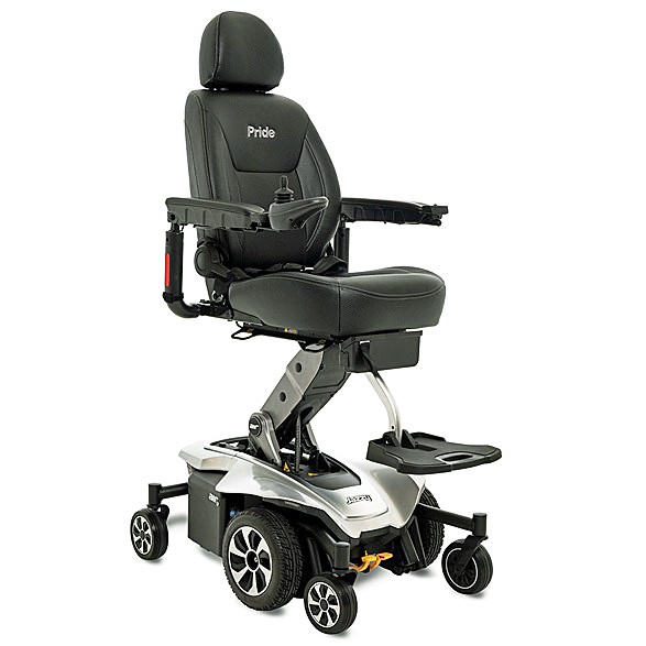 Jazzy Air 2 Extended Range Power Chair - Silver Color - By Pride Mobility