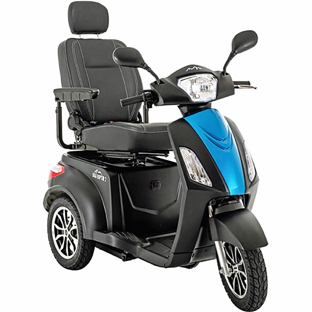 Baja™ Raptor® 2  3-Wheel Recreational Scooter Color: Matte Black With Blue Insert