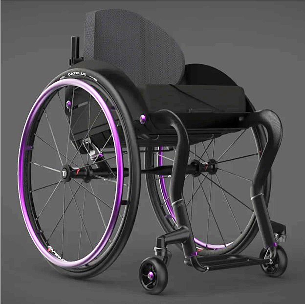 TiLite CR1 Rigid Carbon Fiber Frame Wheelchair - Anodized Purple Color - By TiLite